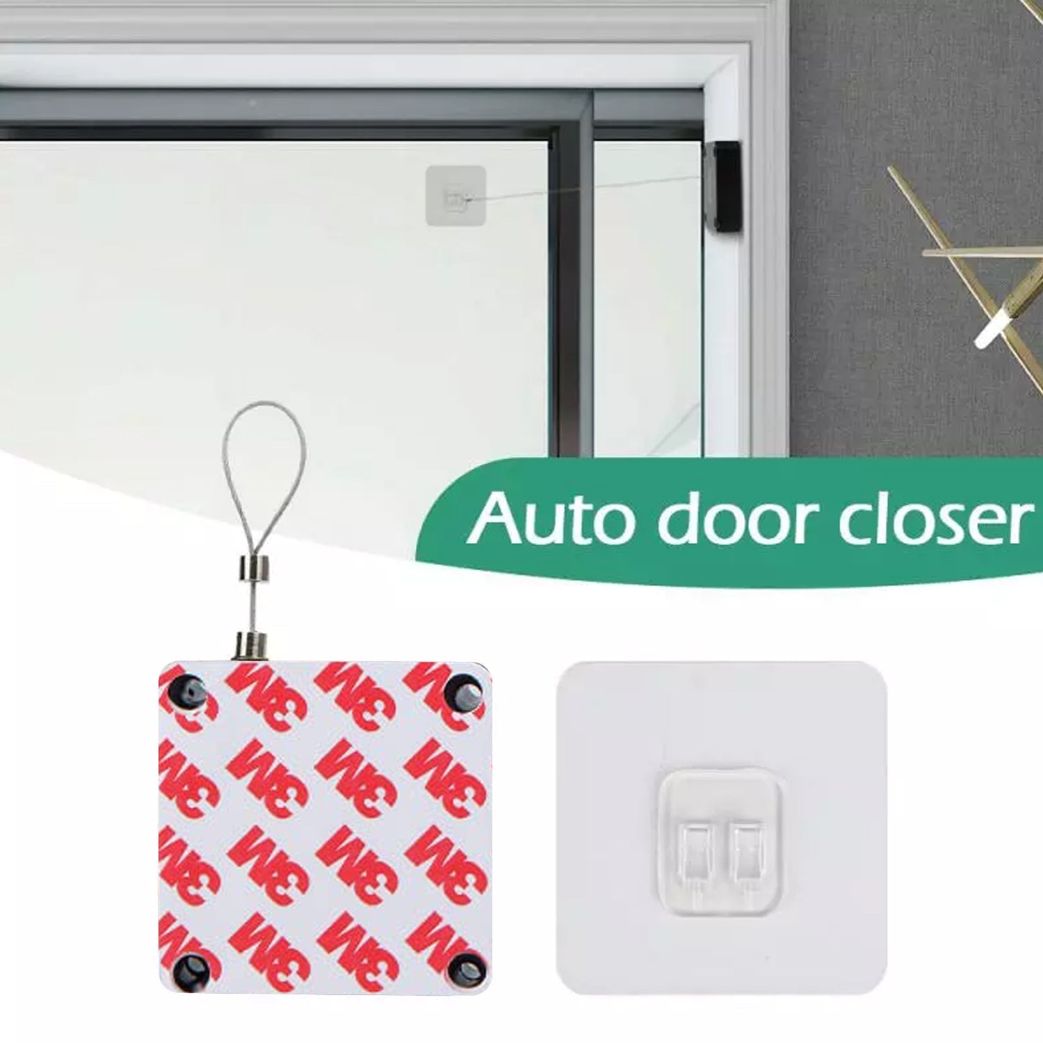Punch-free sensor door closer designed for seamless use. Punch-free sensor door closer designed for seamless use.